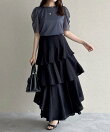 アシメティアードスカートライト