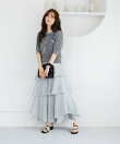 アシメティアードスカートライト