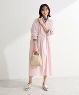 【SALE／60%OFF】Green Parks イージーケア抜け衿ウエストタックシャツワンピース グリーンパークス ワン…