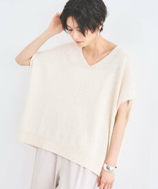 【SALE／20%OFF】BARNYARDSTORM ギマVネックコクーンニット【WEB限定カラー】 バンヤードストーム トップス ニット ネイビー ベージュ ホワイト オレンジ【送料無料】