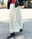 ドットマーメイドスカート
