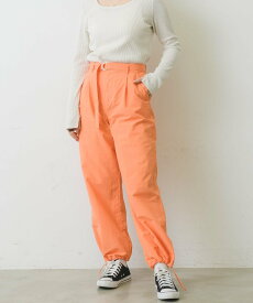 【SALE／61%OFF】RETRO GIRL 裾ドロストナイロンPT レトロガール パンツ その他のパンツ ホワイト ブラック オレンジ グリーン ブルー
