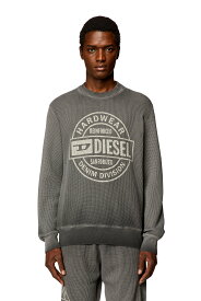 【SALE／40%OFF】DIESEL メンズ スウェット ロゴ ディーゼル トップス スウェット・トレーナー ブラック ブルー【送料無料】