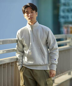 【SALE／40%OFF】URBAN RESEARCH ITEMS Champion RW HalfZip Sweat PullOver アーバンリサーチアイテムズ トップス スウェット・トレーナー グレー ネイビー ブラック【送料無料】