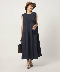 【SALE／50%OFF】a day in the life フロントプリーツ ノースリーブワンピース ＜A DAY IN THE LIFE＞ ユナイテッドアローズ アウトレット ワンピース・ドレス ワンピース ネイビー グリーン