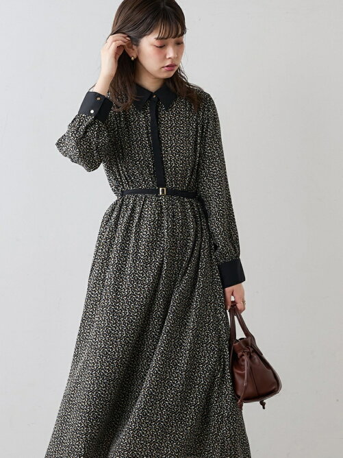Natural Couture Web限定 配色襟付きレトロワンピース Rakuten Fashion 楽天ファッション 旧楽天ブランド アベニュー Dx7215