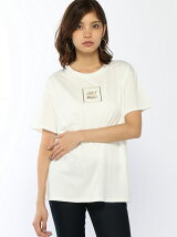 【BROWNY】(L)メタリックロゴプリントTシャツ