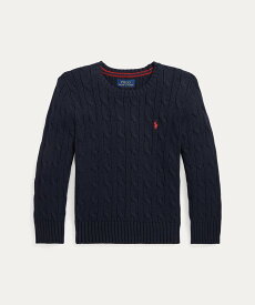 【SALE／30%OFF】POLO RALPH LAUREN (ボーイズ 2才~7才)ケーブルニット コットン セーター ラルフローレン トップス ニット ネイビー【送料無料】