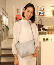 【BARCOS】シルキーレザー2wayハンドバッグ<ヴェルーチェ>