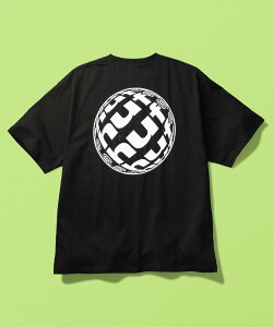 HUF WIDE ANGLE TEE / HUF T�V���c �n�t �g�b�v�X �J�b�g�\�[�ET�V���c �u���b�N �z���C�g�y���������z