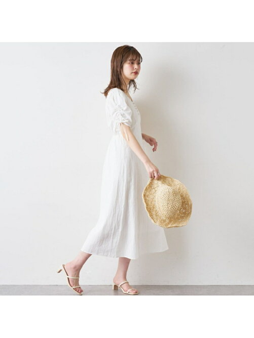 Natural Couture Web限定 袖くしゅリボンスッキリaラインワンピース Rakuten Fashion 楽天ファッション 旧楽天 ブランドアベニュー Df16