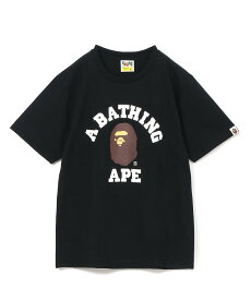 A BATHING APE COLLEGE TEE ア ベイシング エイプ トップス カットソー・Tシャツ ブラック ピンク ホワイト イエロー【送料無料】
