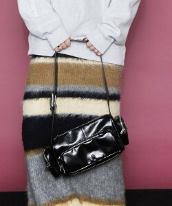 MAISON SPECIAL Gadget Bag ���]���X�y�V���� �o�b�O �{�f�B�o�b�O�E�E�G�X�g�|�[�` �u���b�N �u���E���y���������z