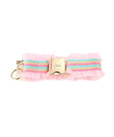 fafa WILLOW ROSE_DOG COLLAR フェフェ ペット用品 ペット用首輪・ハーネス・リード ピンク パープル【送料無料】
