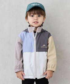 【SALE／20%OFF】petit main 【撥水加工】切替ウィンブレ ナルミヤオンライン ジャケット・アウター ナイロンジャケット ネイビー ホワイト