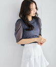 ラメシアーギャザースリーブプルオーバー
