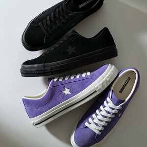 CONVERSE 【CONVERSE 公式】ONE STAR SUEDE / 【コンバース 公式】ワンスター スエード コンバース シューズ・靴 スニーカー ブラック パープル【送料無料】