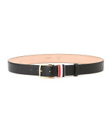 THOM BROWNE 35MM BELT W/ RWB LOOP IN PEBBLE GRAIN トムブラウン ファッション雑貨 ベルト ブラック【…