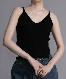 【SALE／20%OFF】DECADE CLASSIC 【DECADE CLASSIC】ニットタンクトップ ディケイドクラシック トップス ノースリーブ・タンクトップ ベージュ ホワイト ブラック レッド ブラウン【送料無料】