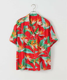 【SALE／30%OFF】Spick & Span 《一部店舗限定》レーヨンアロハシャツ スピックアンドスパン トップス シャツ・ブラウス グリーン ネイビー レッド ブルー ホワイト【送料無料】