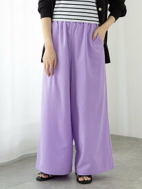 【SALE／45%OFF】Te chichi TERRASSE 【イージーケア】無地/ドットイージーパンツ テチチ パンツ その他のパンツ ホワイト パープル ネイビー ブラック