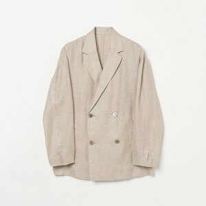HELIOPOLE DUNGAREES LINEN JACKET �G���I�|�[�� �W���P�b�g�E�A�E�^�[ ���̑��̃W���P�b�g�E�A�E�^�[ �u���b�N �x�[�W���y���������z