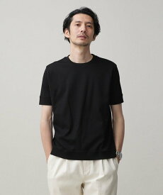 【SALE／10%OFF】NANO universe LB.03/「FORMAL JERSEY」クルーネックカットソー半袖 ナノユニバース トップス カットソー・Tシャツ ブラック ホワイト ブルー【送料無料】