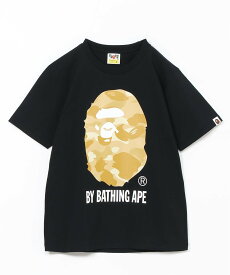 A BATHING APE COLOR CAMO BY BATHING APE TEE ア ベイシング エイプ トップス カットソー・Tシャツ ブラック ホワイト【送料無料】