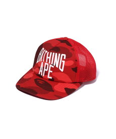 A BATHING APE COLOR CAMO NYC LOGO MESH CAP ア ベイシング エイプ 帽子 キャップ ネイビー パープル レッド イエロー【送料無料】