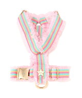 fafa ISLA LOUISE_FRILL HARNESS フェフェ ペット用品 ペット用首輪・ハーネス・リード ピンク パープル…