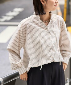 【SALE／55%OFF】coen 【イージーケア】2wayシャツ_フリルネック コーエン トップス シャツ・ブラウス ホワイト