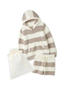 gelato pique 【ラッピング済み】ジェラート2ボーダーパーカ&ショートパンツセット ジェラートピケ インナー・ルームウェア その他のインナー・ルームウェア ピンク【送料無料】