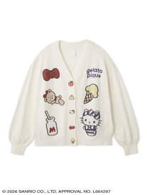 sanrio house 【gelato pique】【LADIES】スムーズィーカーディガン サンリオ ハウス インナー・ルームウェア その他のインナー・ルームウェア ネイビー ピンク ホワイト【送料無料】