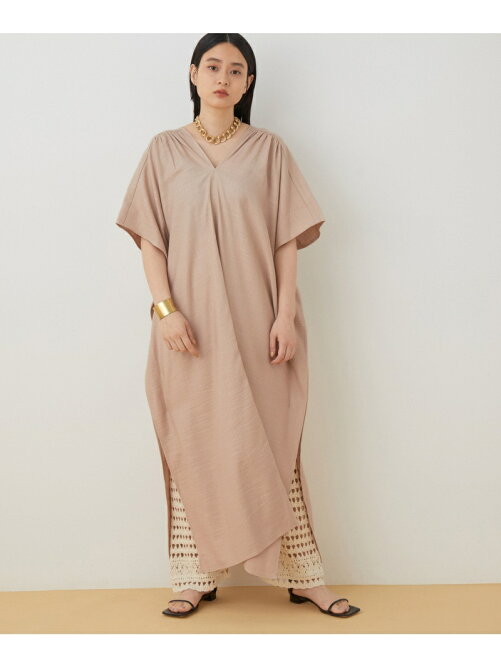 Adam Et Rope アウトレット店舗 Web限定 リネンヘリンボーンカフタンワンピース Rakuten Fashion 楽天 ファッション 旧楽天ブランドアベニュー Cz9219