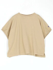 Grand PARK NICOLE 【Champion】「C」刺繍ロゴ入りTシャツ ニコル トップス カットソー・Tシャツ ベージュ グリーン ブラック【送料無料】