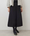 【SALE／50%OFF】BEARDSLEY ドレープダブルクロスキュロット ビアズリー パンツ キュロット ブラック ホワイト【送料…