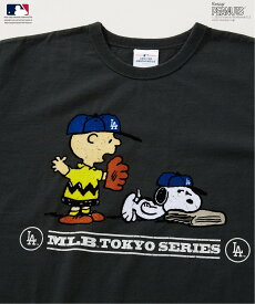 【SALE／30%OFF】JOURNAL STANDARD relume PEANUTS 別注 MLB開幕戦 ベースボール プリントTシャツ ジャーナル スタンダード レリューム トップス カットソー・Tシャツ グレー ブラック ホワイト【送料無料】