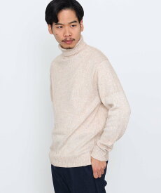 【SALE／60%OFF】BEAMS HEART MEN メランジ タートルネック ニット 24FW(S~XL・手洗い可能) ビームス アウトレット トップス ニット グリーン ホワイト グレー ブラック