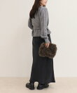 モヘヤ混カシュクールニットプルオーバー