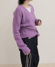 モヘヤ混カシュクールニットプルオーバー