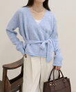 モヘヤ混カシュクールニットプルオーバー