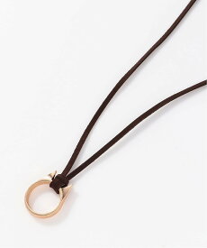 【SALE／50%OFF】styiro ネコ リングネックレス(メガネホルダー) イストワール アクセサリー・腕時計 ネックレス ブラック シルバー ゴールド