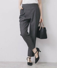【SALE／50%OFF】index ウールライクストレッチテーパードパンツ/セットアップ対応【洗濯機OK】 インデックス パンツ その他のパンツ グレー ベージュ ブラック