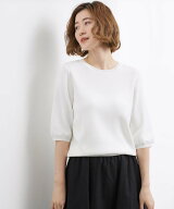 grove 【シリーズ累計36万枚/UVカット・ひんやり・洗濯機OK】やわらかドライタッチ 五分袖クルーネックニ…