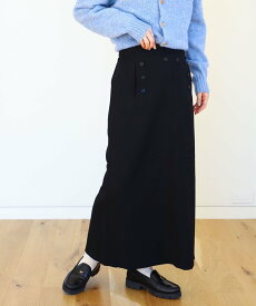 【SALE／70%OFF】BEAMS BOY BEAMS BOY / ポリエステル マリン スカート ビームス アウトレット スカート ロング・マキシスカート ブラック グレー【送料無料】