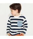 【ベビーとおそろい】デニムポケット付き長袖Tシャツ ロンT