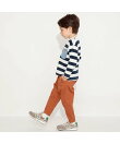 【ベビーとおそろい】デニムポケット付き長袖Tシャツ ロンT