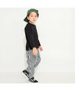 【ベビーとおそろい】デニムポケット付き長袖Tシャツ ロンT