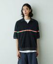 「HOTEL PALACE」オテルパラス レトロボーダーパイルスキッパーシャツ