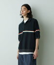 「HOTEL PALACE」オテルパラス レトロボーダーパイルスキッパーシャツ